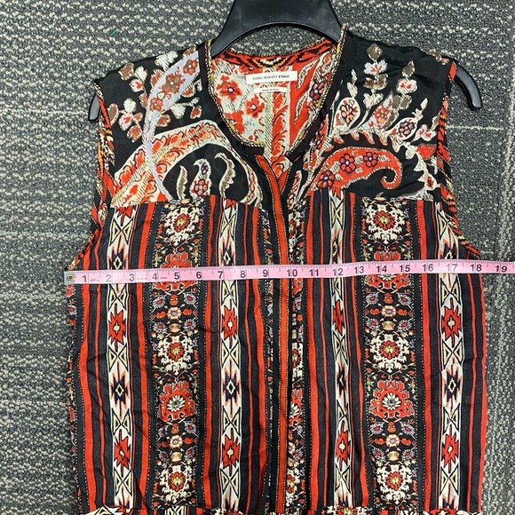 Isabel Marant Etoile Tad Paisley Print Jumpsuit-Size Medium - Picture 11 of 12